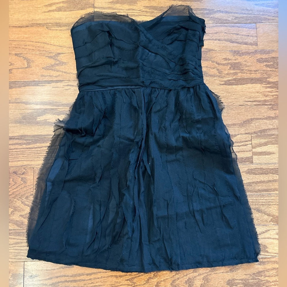 Diane Von Furstenberg Elegant Black Strapless Dress